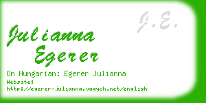 julianna egerer business card